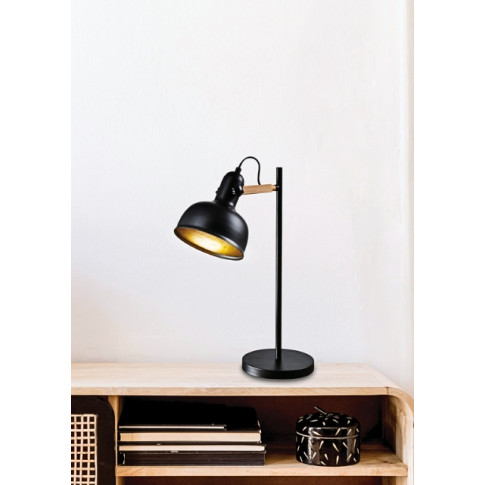 Czarna lampka stołowa - K181-Sydo wizualizacja