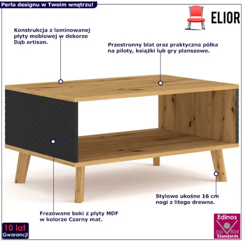 Dwupoziomowa ława do kawy Banti 7X