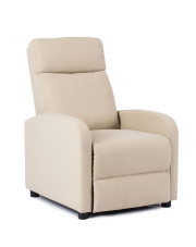 Beżowy rozkładany fotel wypoczynkowy - Alho 3X w sklepie Edinos.pl