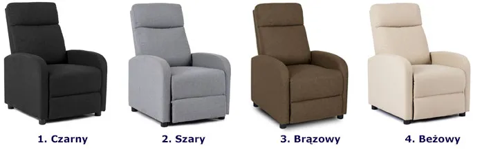 Brązowy fotel do czytania z funkcją rozkładania Alho3X