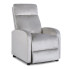 Szary relaksacyjny fotel welurowy - Alho 4X