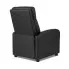 Czarny wypoczynkowy fotel Alho 5X