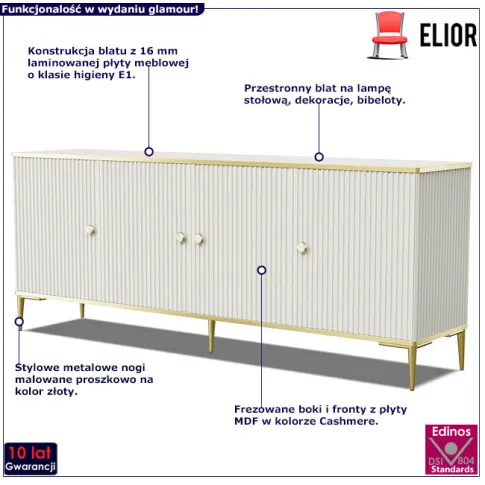 Komoda glamour cashmere Donatella 3X