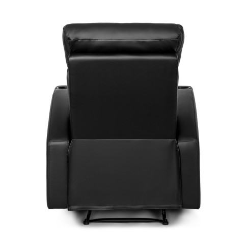 Czarny fotel rozkładany Honet 4X