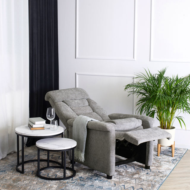Nowoczesny wygodny fotel relaksacyjny do salonu Lint