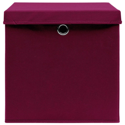 4x ciemnoczerwone pudełko do przechowywania Dazo 4X