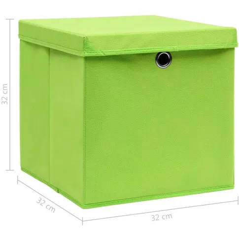 wymiary zielonego pudełka z zestawu 4 szt Dazo 4X