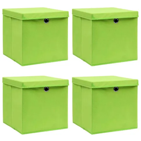zestaw 4 zielonych pudełek do przechowywania Dazo 4X