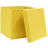 zestaw 4 żółtych pudełek do przechowywania Dazo 4X