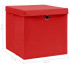 wymiary pudełka zestaw 4 czerwonych pudełek Dazo 4X