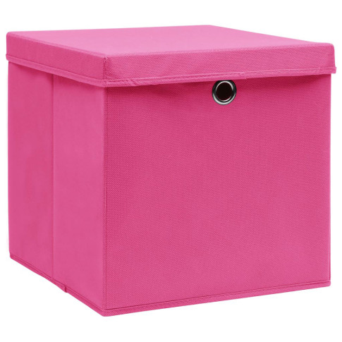 komplet 4 różowych pudełek z wiekiem Dazo 3X