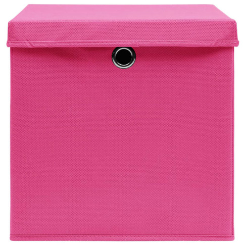 zestaw 4 różowych pudełek z uchwytem Dazo 3X