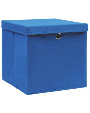 Niebieski zestaw składanych pudełek 4 sztuki - Dazo 3X w sklepie Edinos.pl