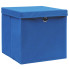 Niebieski zestaw składanych pudełek 4 sztuki - Dazo 3X