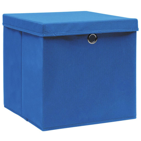 niebieskie pudełko do szafy regału 4 sztuki Dazo 3X