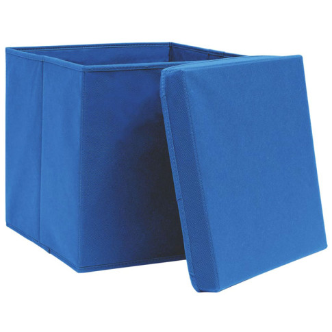 niebieskie pudełko z pokrywą 4 szt Dazo 3X