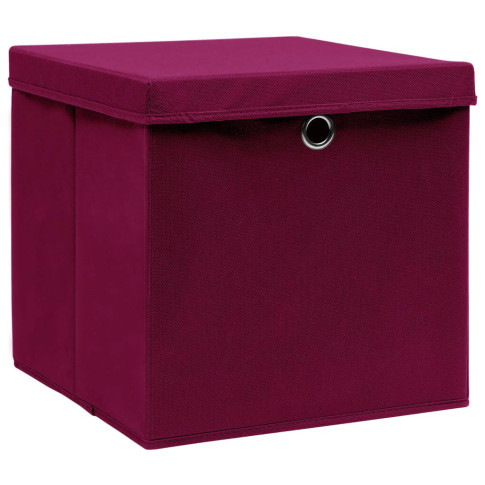 4x pudełko do przechowywania ciemny czerwony Dazo 3X