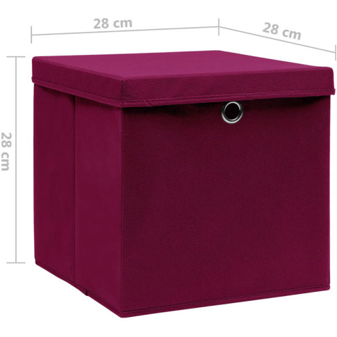 ciemnoczerwone pudełko z wiekiem do przechowywania x4 Dazo 3X