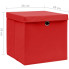 czerwone pudełko do przechowywania 4 szt Dazo 3X wymiary