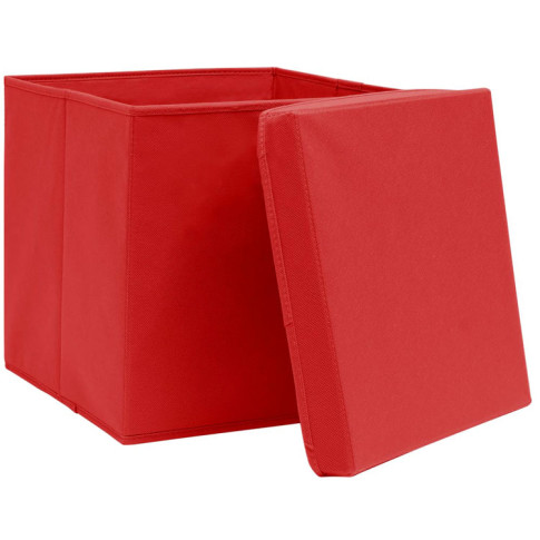 zestaw 4 szt czerwonych pudełek Dazo 3X