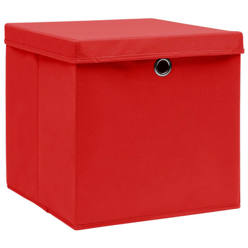 zestaw 4 szt pudełek do przechowywania Dazo 3X czerwony