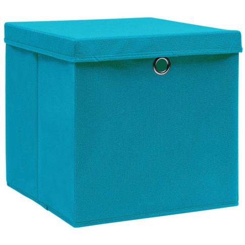 błękitne pudełko do przechowywania 4 szt Dazo 3X