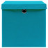 komplet 4 błęktinych pudełek z pokrywą do przechowywania Dazo 3X