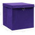 4 fioletowe pudełka składane Dazo 4X wymiary