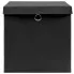 zestaw 4 czarnych składanych pudełek Dazo 4X
