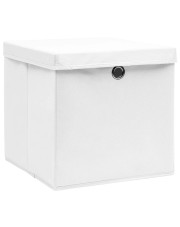 Zestaw 4 białych składanych pudełek - Dazo 3X w sklepie Edinos.pl