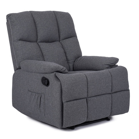 Szary nowoczesny fotel wypoczynkowy Invo