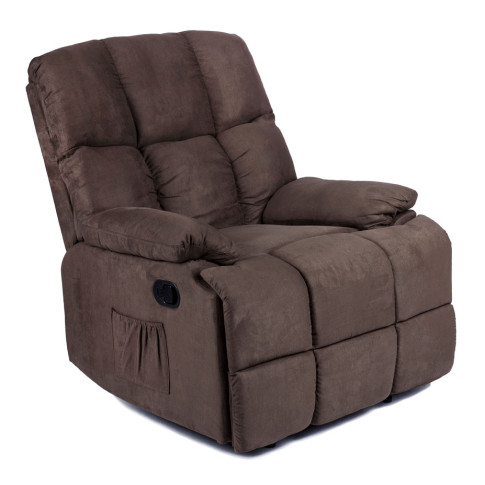 Brązowy nowoczesny fotel wypoczynkowy Invo