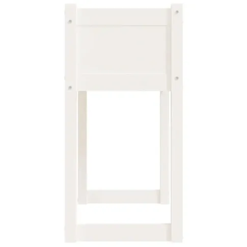 Biała donica z drewna Bevo