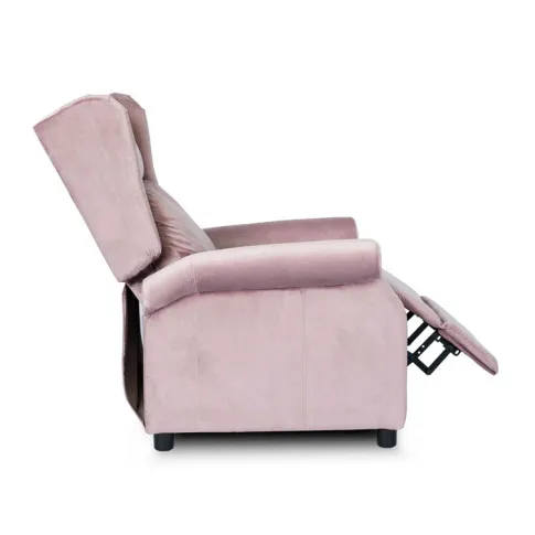 Różowy rozkładany fotel relaksacyjny Alvo