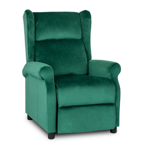 Zielony fotel wypoczynkowy Alvo