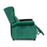 Zielony rozkładany fotel relaksacyjny Alvo