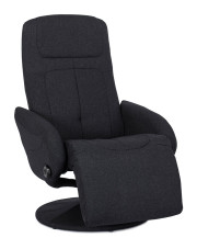Czarny obrotowy fotel wypoczynkowy - Adio 3X w sklepie Edinos.pl