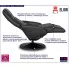 Czarny obrotowy fotel Adio 4X