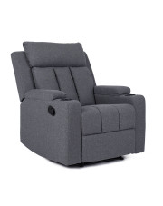 Ciemnoszary rozkładany fotel z podnóżkiem - Ixar 4X w sklepie Edinos.pl