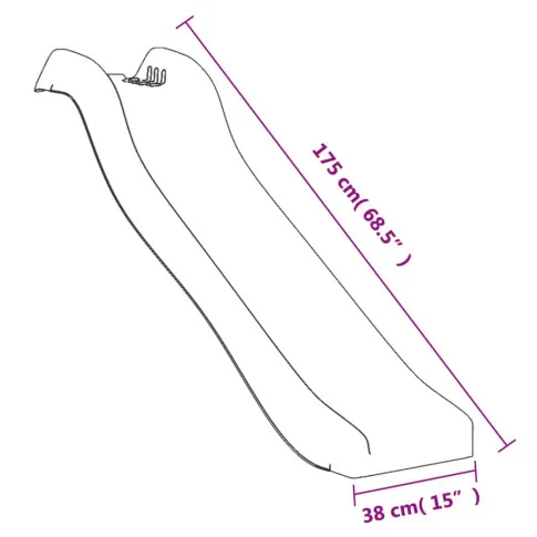 Wymiary zjeżdżalni Kostik 4X