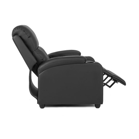 Czarny fotel relaksacyjny Azox 3X