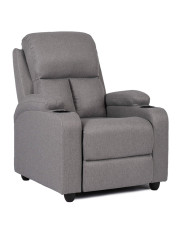 Szary rozkładany fotel z podnóżkiem - Azox 4X