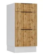 Szafka kuchenna z szufladami 40 cm dąb wotan - Madlen 7X w sklepie Edinos.pl