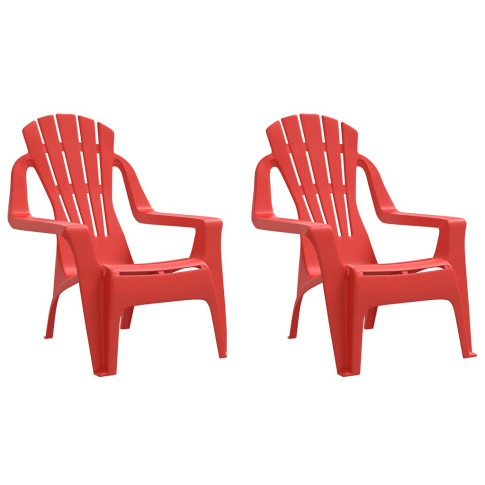 Zestaw dwóch krzeseł dziecięcych Laromi kolor czerwony