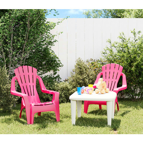 izualizacja różowych krzeseł dla dzieci Laromi