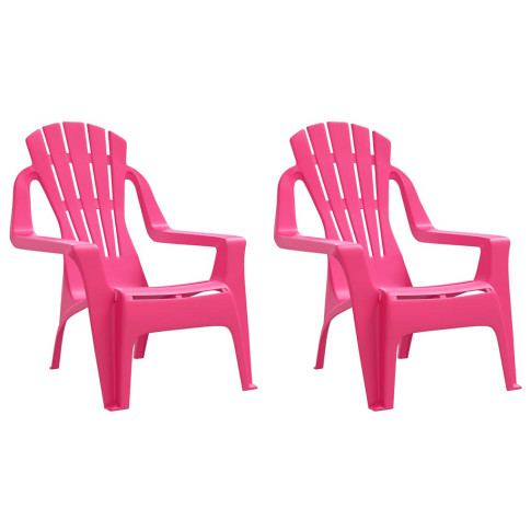 Różowe krzesła ogrodowe dla dzieci Laromi