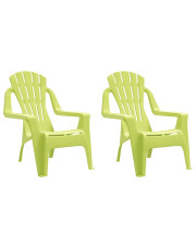 Zielone krzesła ogrodowe dla dzieci - Laromi