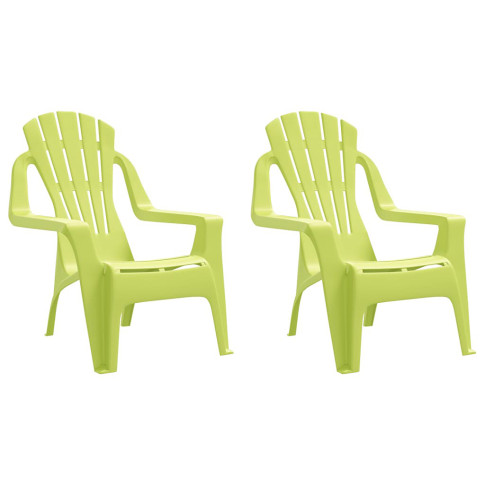 Zielone krzesła ogrodowe dla dzieci Laromi