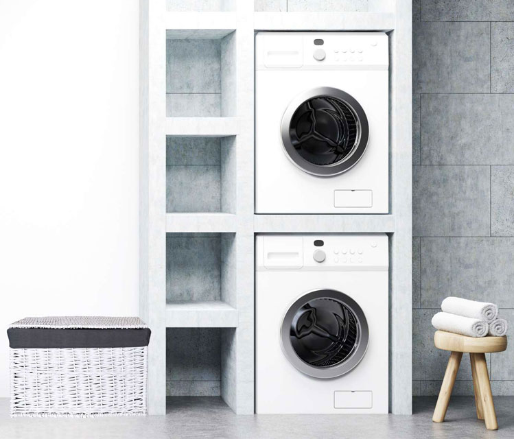 Pralnia z wykorzystaniem zamykanego kosza wiklinowego Cider 4X