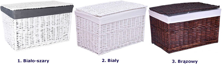 Kolory kosza wiklinowego 105 l Cider 4X